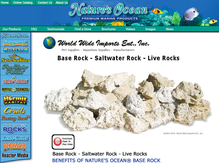 Base Rock Live Rocks Saltwater Rock